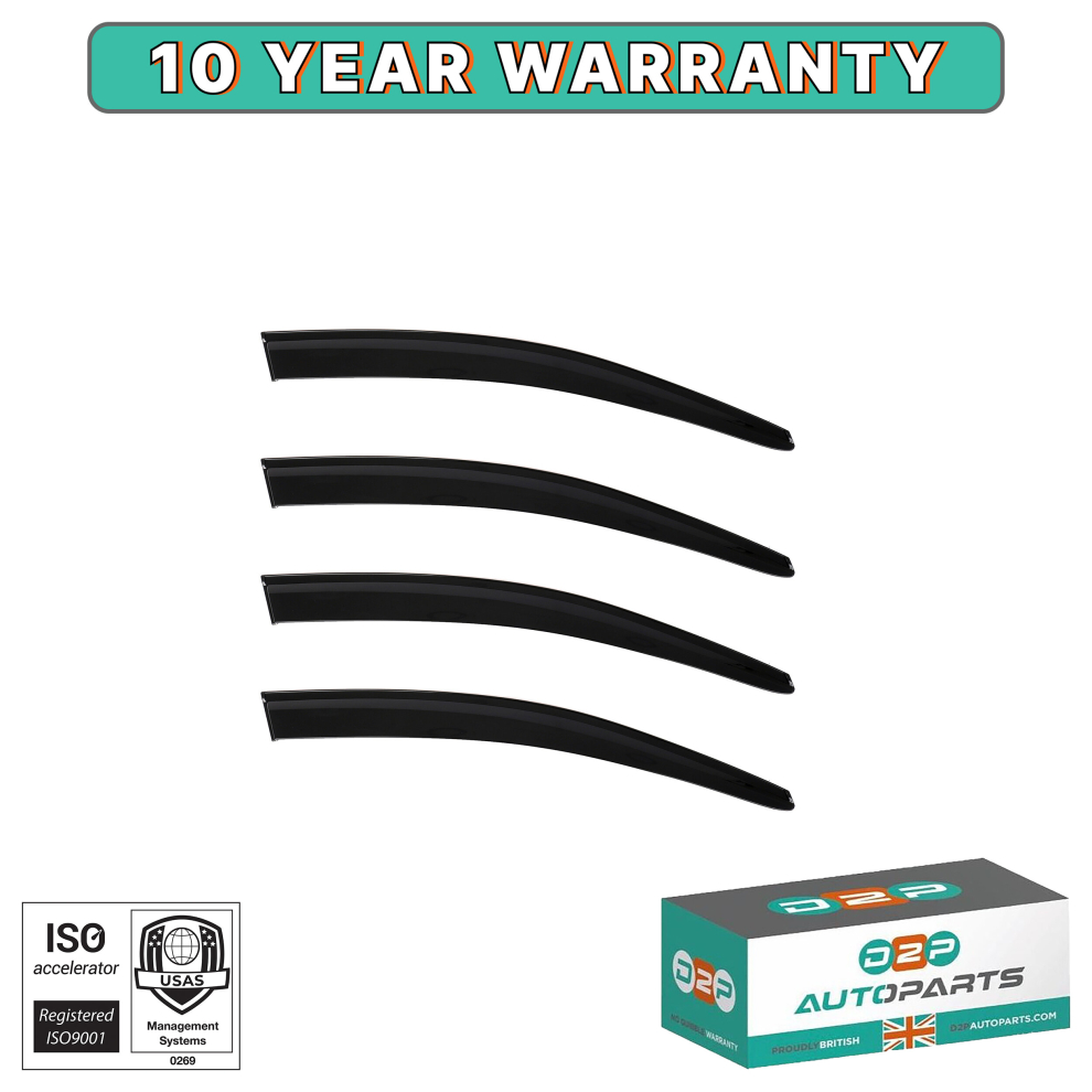 Wind Deflectros Sport Style For Volkswagen Passat 3C (B7) (2010-2015) Sedan Black 5060520802213