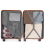 (Cream, 28 inch) One Or Four Pieces Lightweight PP Hard Shell Suitcase With TSA Lock 9