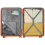 (Orange, 24 inch) One Or Four Pieces Lightweight PP Hard Shell Suitcase With TSA Lock 7