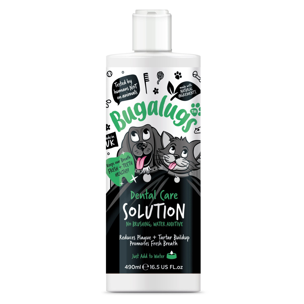 Bugalugs Dog & Cat Dental Care Solution 490ml Water Additive