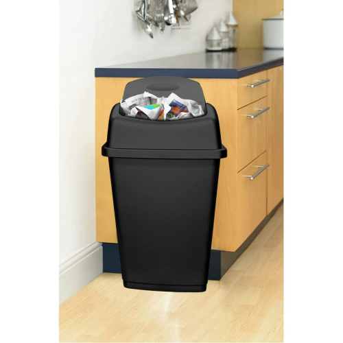 VTL 50 LITRE PLASTIC WASTE SWING BIN - KITCHEN - HOME - RUBBISH - 1