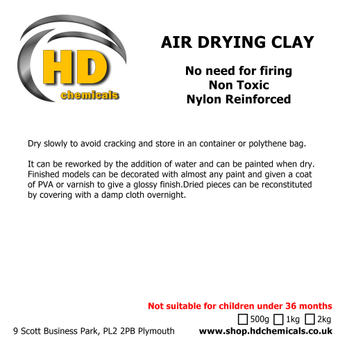 (2kg) Air Drying Clay Nylon Reinforced Modelling Clay