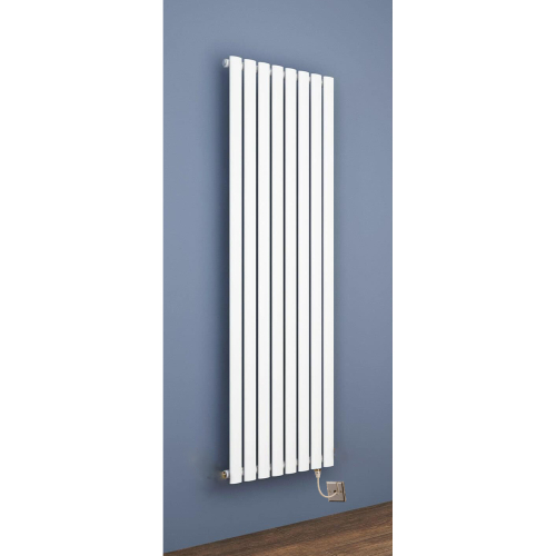 Electric White 1800x480 Oval Tube Single Panel Radiator