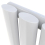 Electric White 1800x480 Oval Tube Single Panel Radiator 2