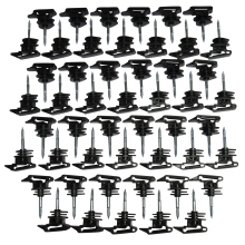 Electric Fencing Ribbon Insulators X50 (Screw In Poly Fence Holder)