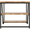 Seconique Durham 3 Level Shelving Coffee Table in Light Oak Effect and Black 3