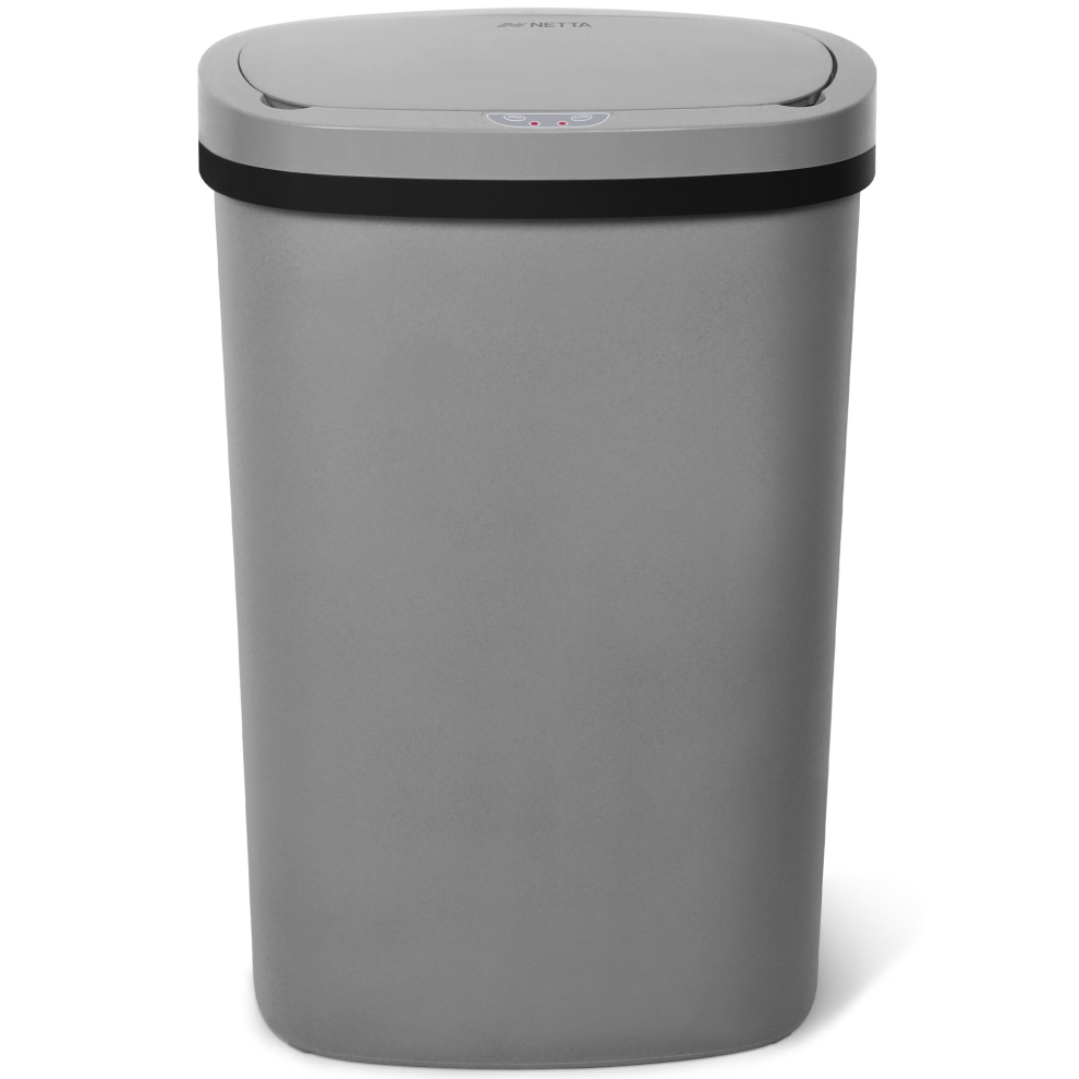 (Grey) NETTA 50L Plastic Sensor Bin for Kitchen