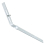 SPARES2GO Gutter Side Rafter Bracket Universal Galvanised Steel Fascia Support Fixing (300mm) 10
