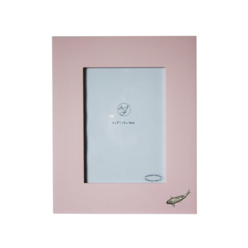 5x7 Pink Wooden Koi Carp Photo Frame