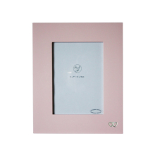 5x7 Pink Wooden Interlocking Hearts Photo Frame