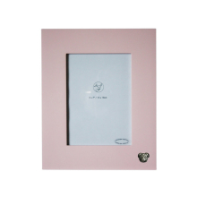 5x7 Pink Wooden Pug Photo Frame