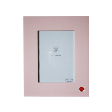 5x7 Pink Wooden Panic Button Photo Frame