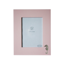 5x7 Pink Wooden Seahorse Photo Frame