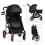 Costway Folding Baby Pushchair 4 Wheels Stroller with Canopy & Reversible Seat 2
