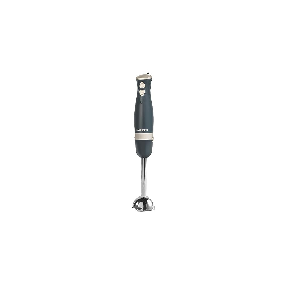 Salter EK5612BGRY Marino Immersion Hand Blender - 600 W Stick Blender, Detachable Stainless Steel Rod and Blade, 2 Speed and Turbo Setting, For Soups,