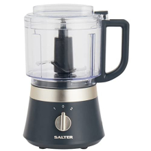 Salter EK5114BGRY Marino Mini Food Processor - Compact Food Chopper, Electric Dicer, Onion, Garlic and Vegetables, 2 Speed, 500ml BPA-Free Bowl, Stain