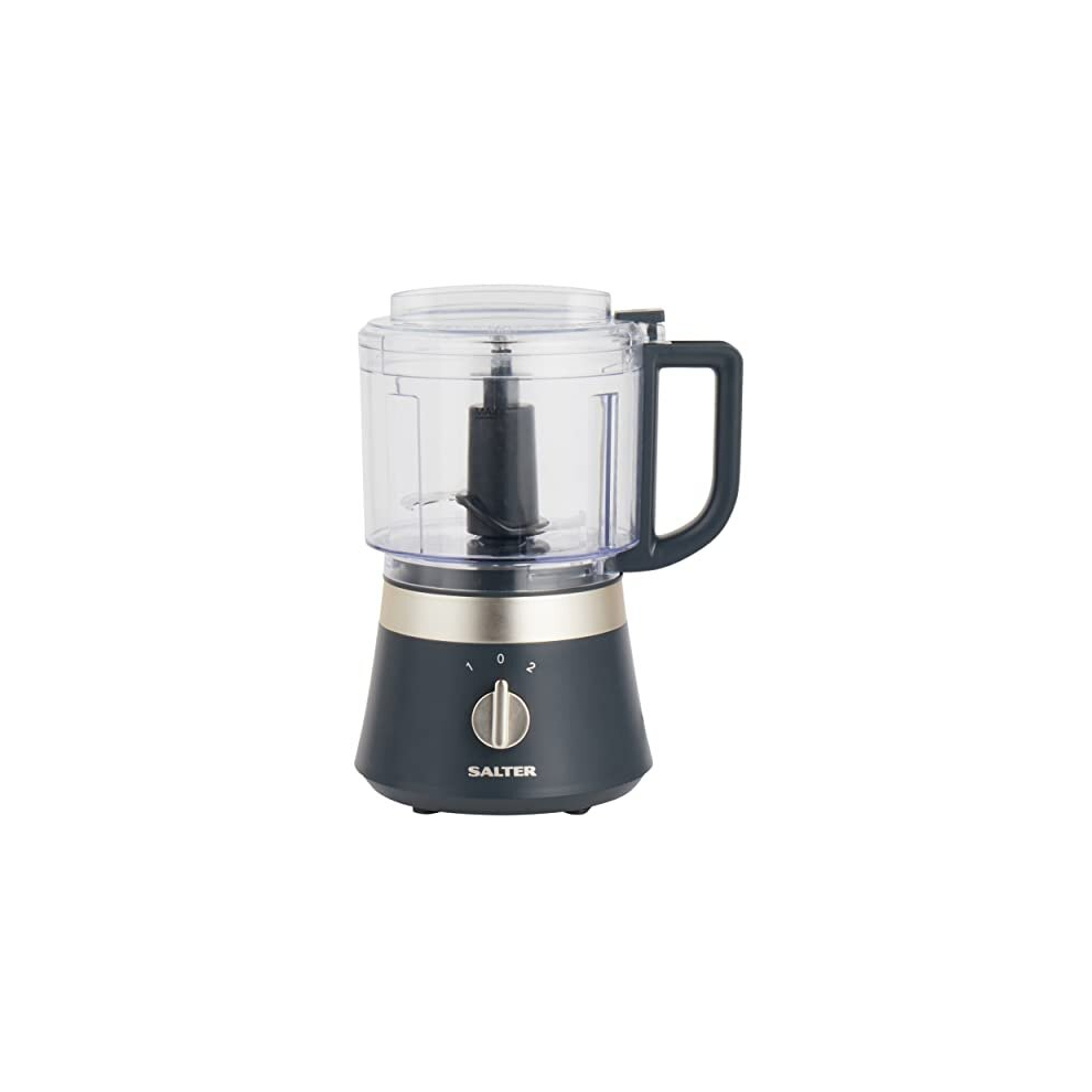 Salter EK5114BGRY Marino Mini Food Processor - Compact Food Chopper, Electric Dicer, Onion, Garlic and Vegetables, 2 Speed, 500ml BPA-Free Bowl, Stain