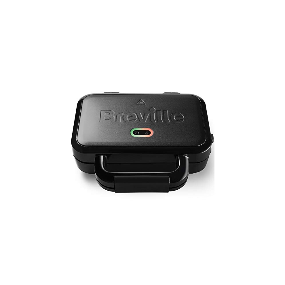 Breville Ultimate Deep Fill Toastie Maker | 2 Slice Sandwich Toaster | Removable Non-Stick Plates | Stainless Steel | Black [VST082]