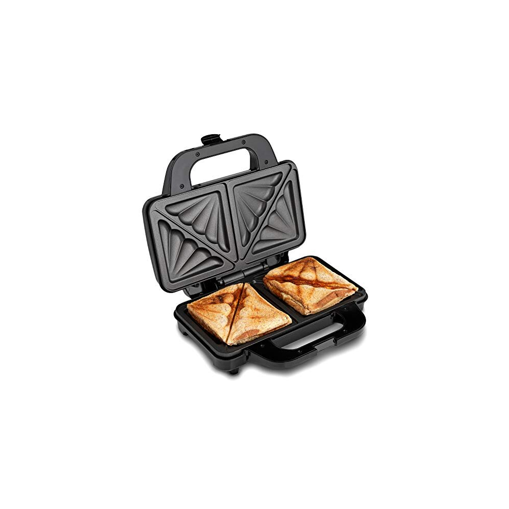 Global Gourmet by Sensiohome Sandwich Toaster/Toastie Maker  Deep Fill Non-Stick Hot Plates  4 Slice Electric Grill Press Perfect for Toasted Cheese