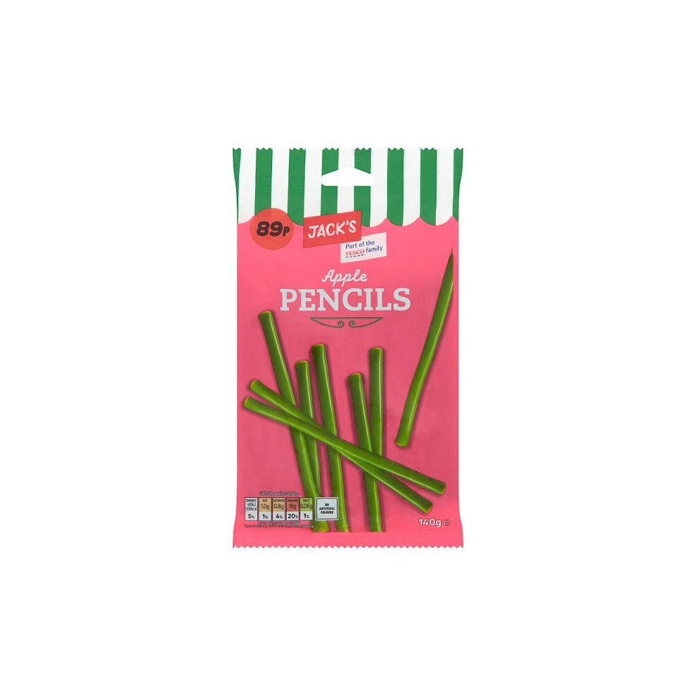 Jack's Apple Pencils 140g (Case of 10)