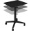 Seville Classics Air Lift Adjustable Mobile Desk with Cup Holder,Black 6