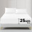 Imperial Rooms (White , Single (90 x 191 cm)) Fitted Sheet Bed Sheets Extra Deep 25CM Single Double King Sizes 3