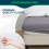 Imperial Rooms (Grey, Double (137 x 190 cm)) Fitted Sheet Bed Sheets Extra Deep 25CM Single Double King Sizes 4