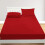 Imperial Rooms (Red, Single (90 x 191 cm)) Fitted Sheet Bed Sheets Extra Deep 25CM Single Double King Sizes 4