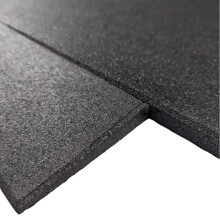 (15mm Thick) Gym Mat Edge Finishing Strip - 50cm Long - Rubber Crumb