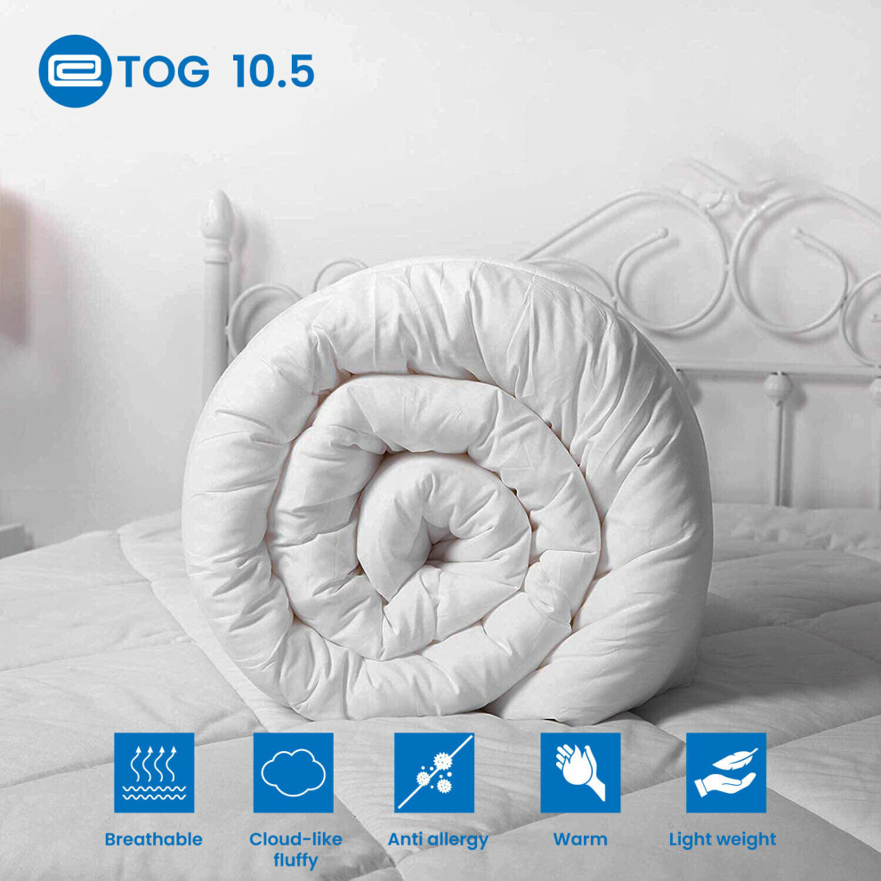 (10.5 Tog, King) Warm Duvets & Quilts Soft Anti-Allergy Duvet Tog