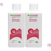 HiBiSCRUB Antimicrobial Skin Cleanser 500ml x 2 Pack