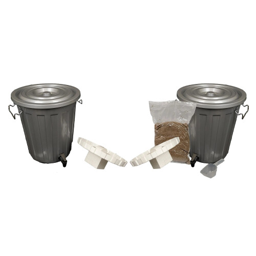 18L Double Bokashi Composter Kit and 2kg Bran