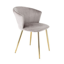 Dunelm Accent Dining Chair Velvet Fabric - Taupe