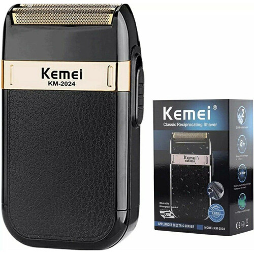 KEMEI Ανδρική αδιάβροχη ηλεκτρική ξυριστική μηχανή χωρίς καλώδιο