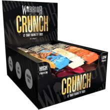 Warrior CRUNCH High Protein Bars 20g Protein Each Bar 12 Pack x 64g Variety Pack