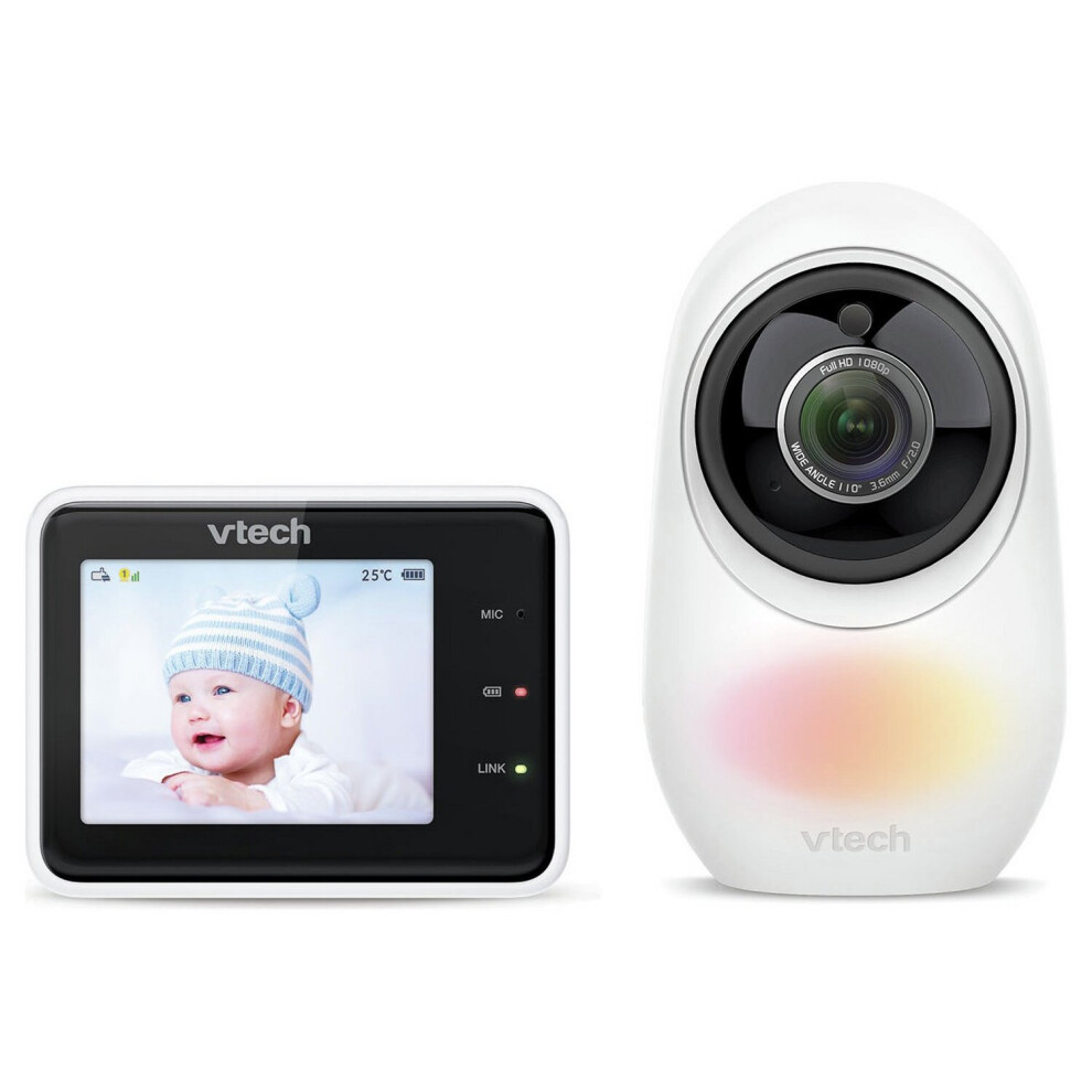 Rm2751 2.8'' Smart Video Baby Monitor Night Vision 1080P White Vtech