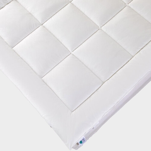 Homescapes (Double (135 x 190 cm)) Premium Wool Mattress Topper Deep Fitting Comfort