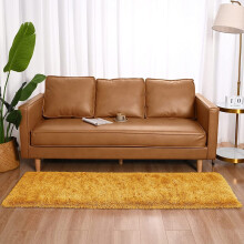 (Ochre, 60 X 220 cm) Fluffy Rugs Anti-Slip Large Shaggy Rug Super Soft Mat Living Room Bedroom Carpet