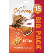 Catit Creamy Chicken Lickable Cat Treats 15 Pack