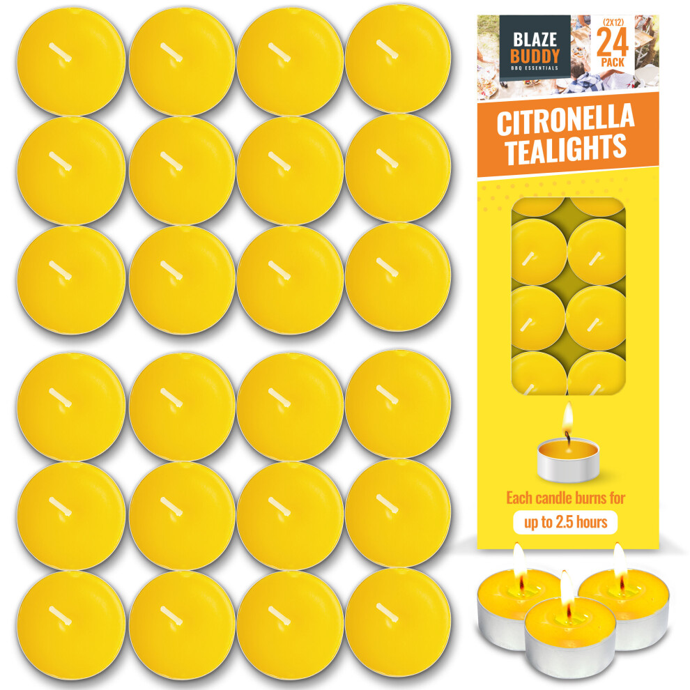 SOL 24pk Citronella Tealight Candles Citronella Candles Scented Candle