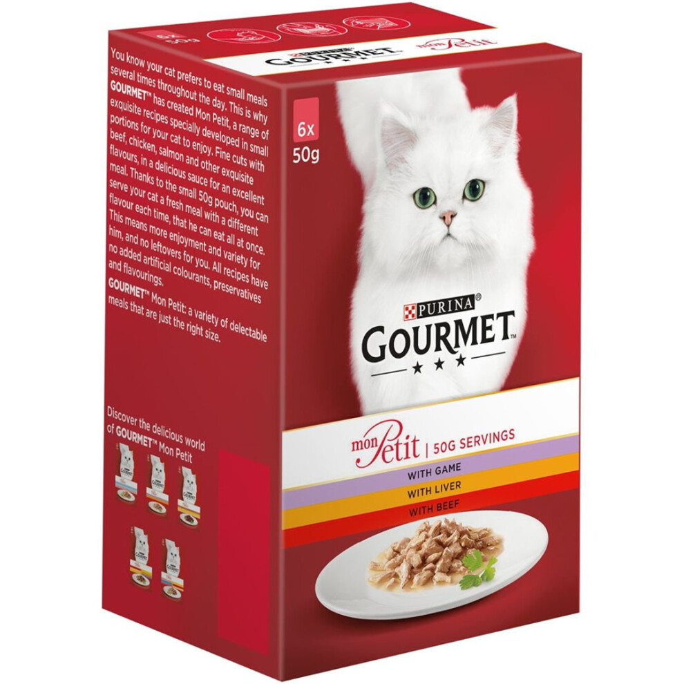 Purina Gourmet Mon Petit Country Variety 6X50g (Pack Of 8)