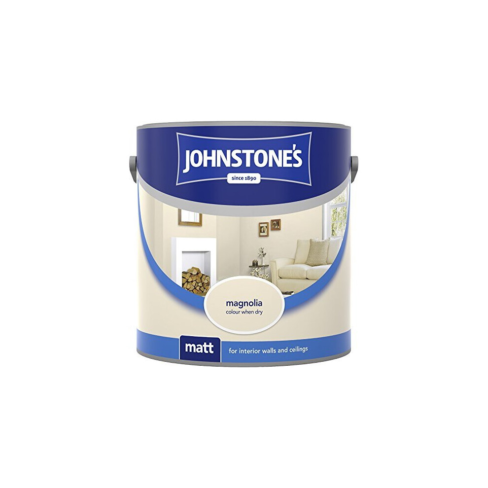 (Magnolia, 2.5L) Johnstone's Matt Emulsion | Matt Wall Paint