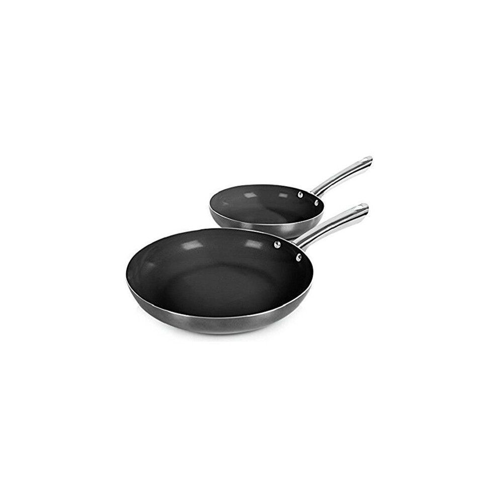 Morphy Richards 973015 Accents Frying Pan Set, Titanium, 2 Piece