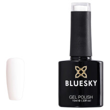 Bluesky Gel Nail Polish, Studio White 80526, Classic White, UV/LED Soak-Off Gel Polish, 10ml