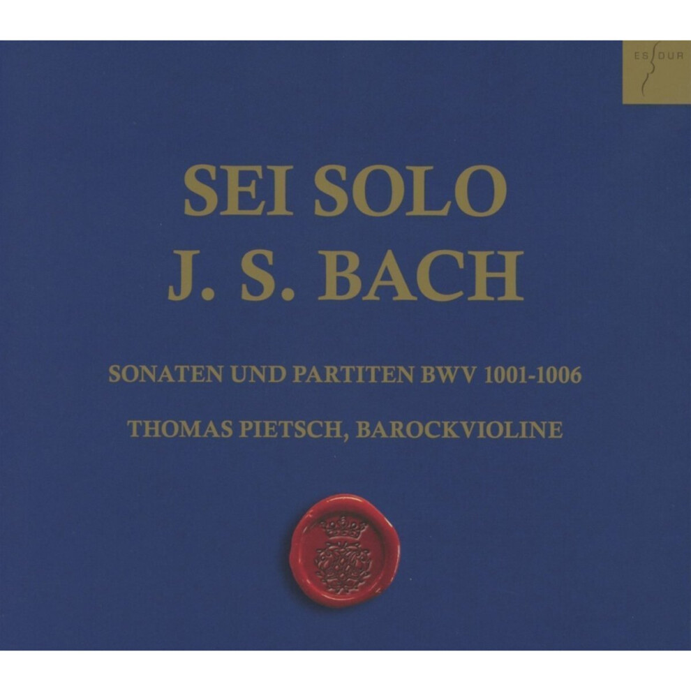 Isdp Sei Solo - J.s. Bach: Sonatas And Partitas For Solo Violin, Bwv 1001-1006