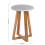 Premier Housewares Premier housewares Viborg Grey Bamboo Round Stool 3