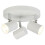 Searchlight Searchlight 3 Adjustable White & Chrome Cylinder Head Spot Plate Ceiling Light 1