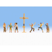Mountain Hikers with Cross - N Figures Noch 36874 - Free post F1