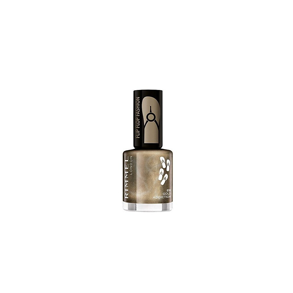 Rimmel London 60 Seconds Flip Flop Nail Polish - 818 Gold Addiction