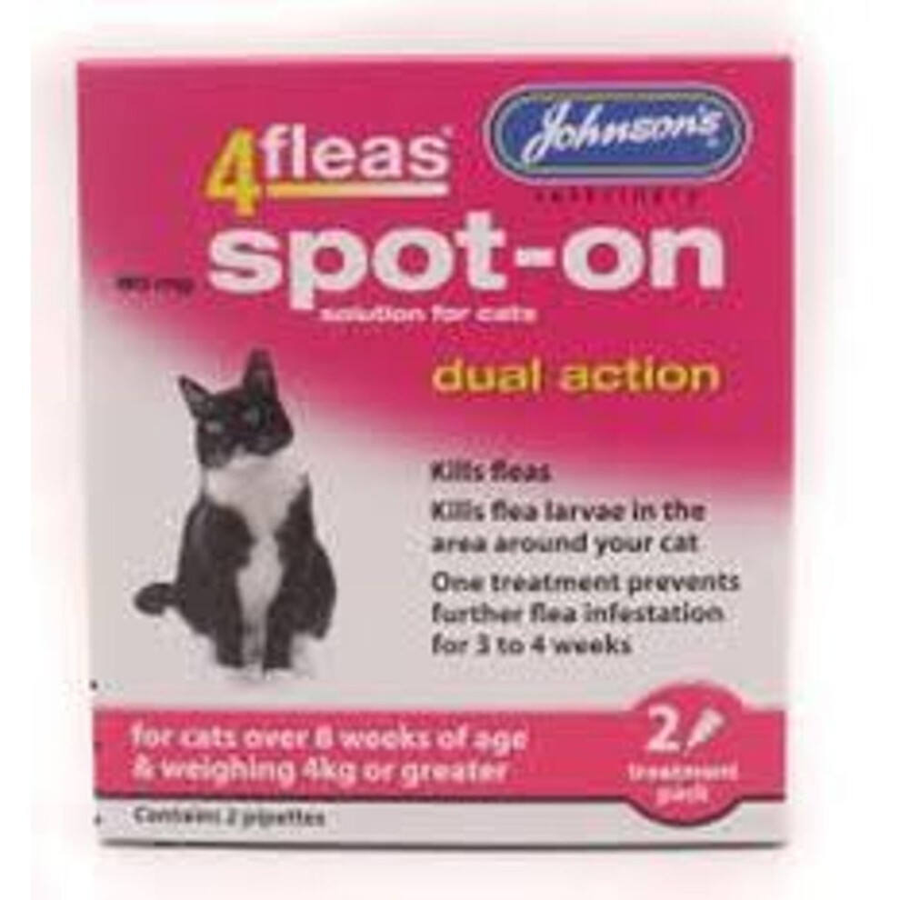 Johnson's 4fleas Spot-on Cat 2 Vial Pack